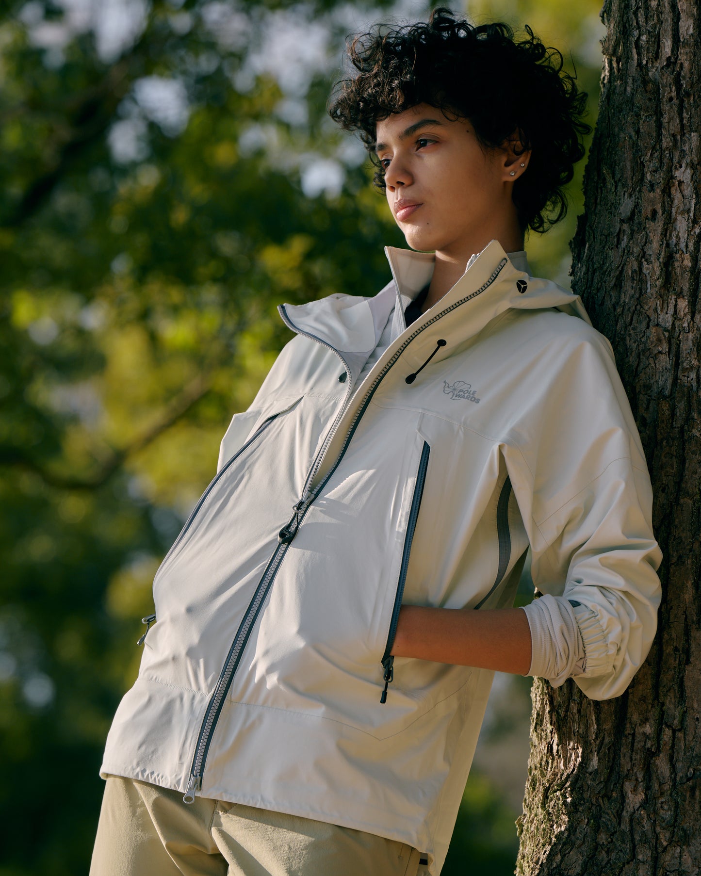 【WOMENS】DUAL FORCE STRETCH RAIN JACKET WHT