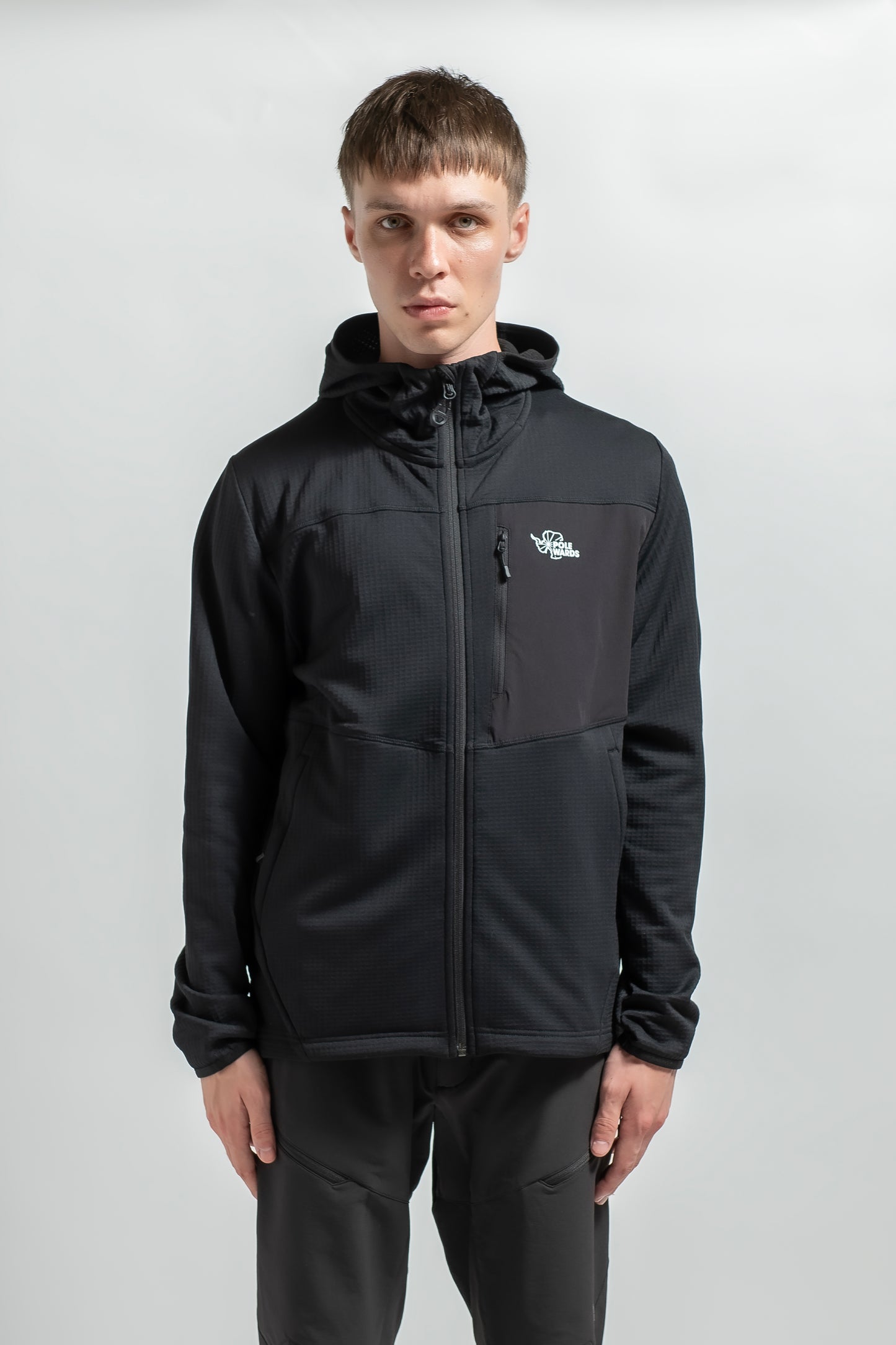 【MENS】フュージョンドライpp パワーグリッドフーディー BLK