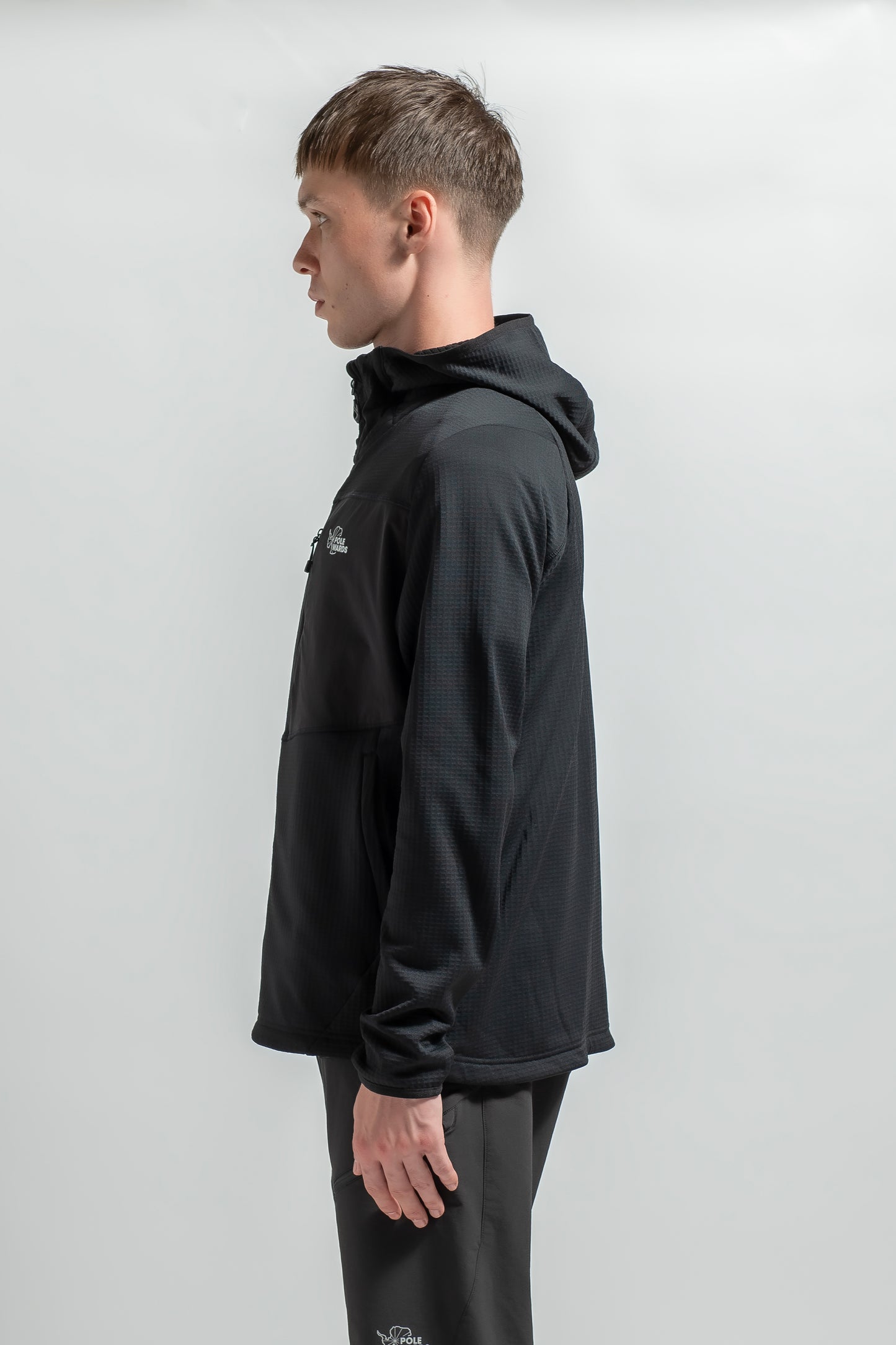 【MENS】フュージョンドライpp パワーグリッドフーディー BLK