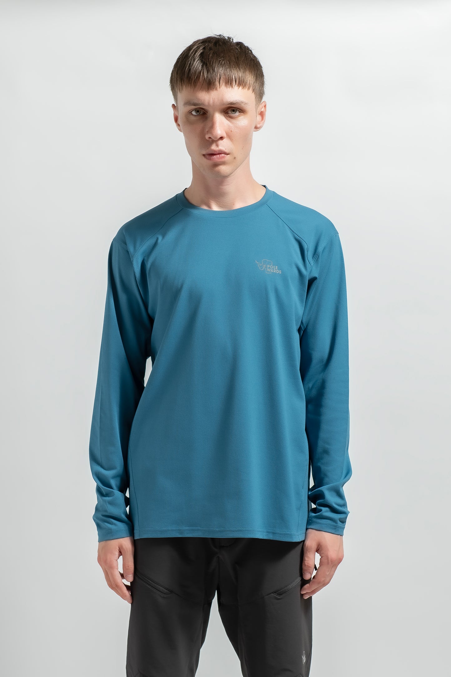 【MENS】DRY COMFORT L/S TEE BLU