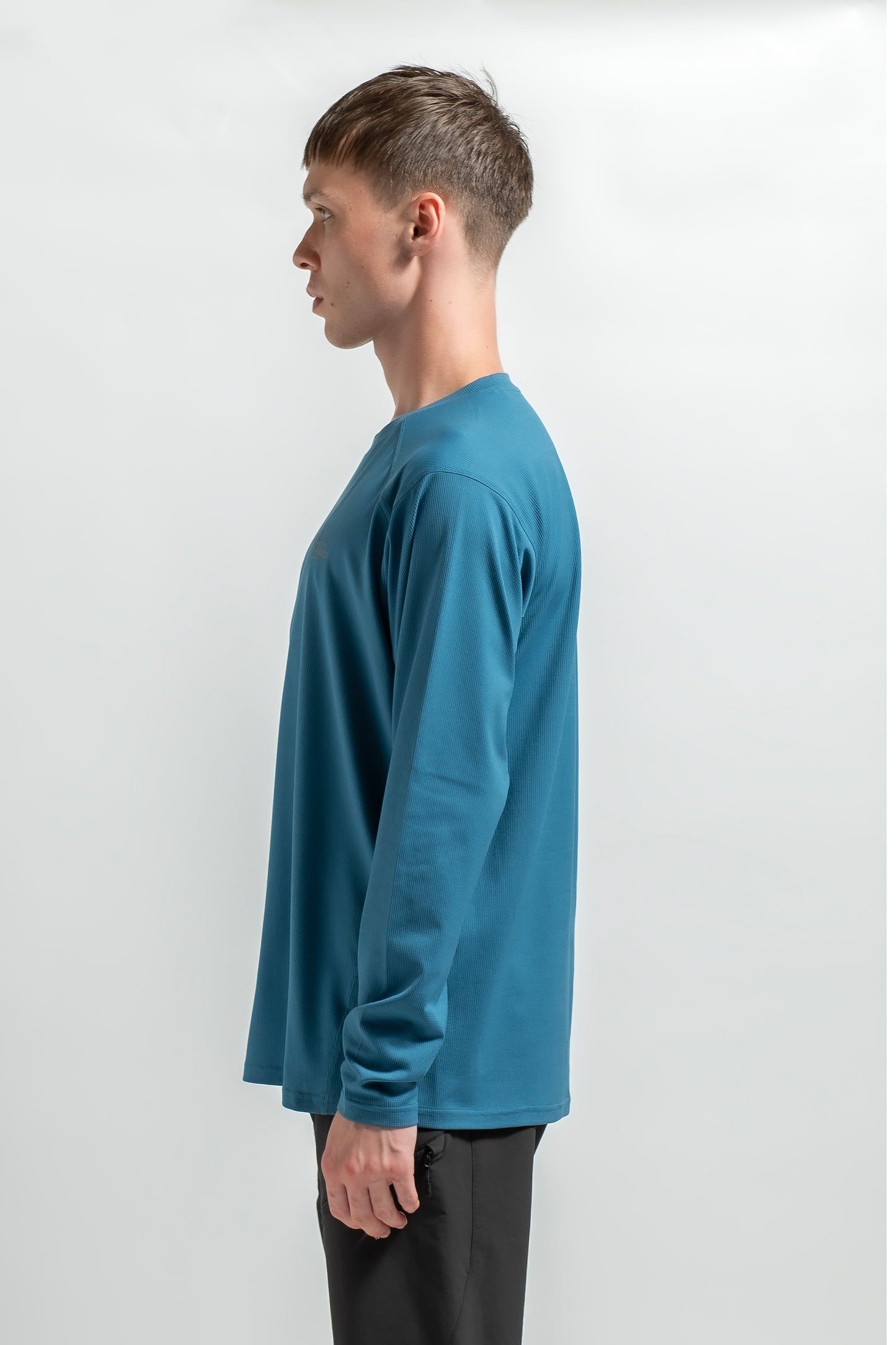 【MENS】DRY COMFORT L/S TEE BLU