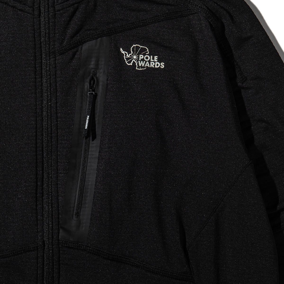 polewardsテックフェイスストレッチフーディー BLK