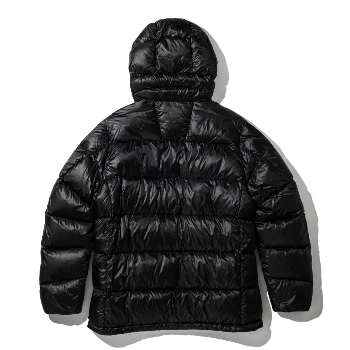 polewardsフュージョンドライダウン ミッドウェイトフーディー BLK