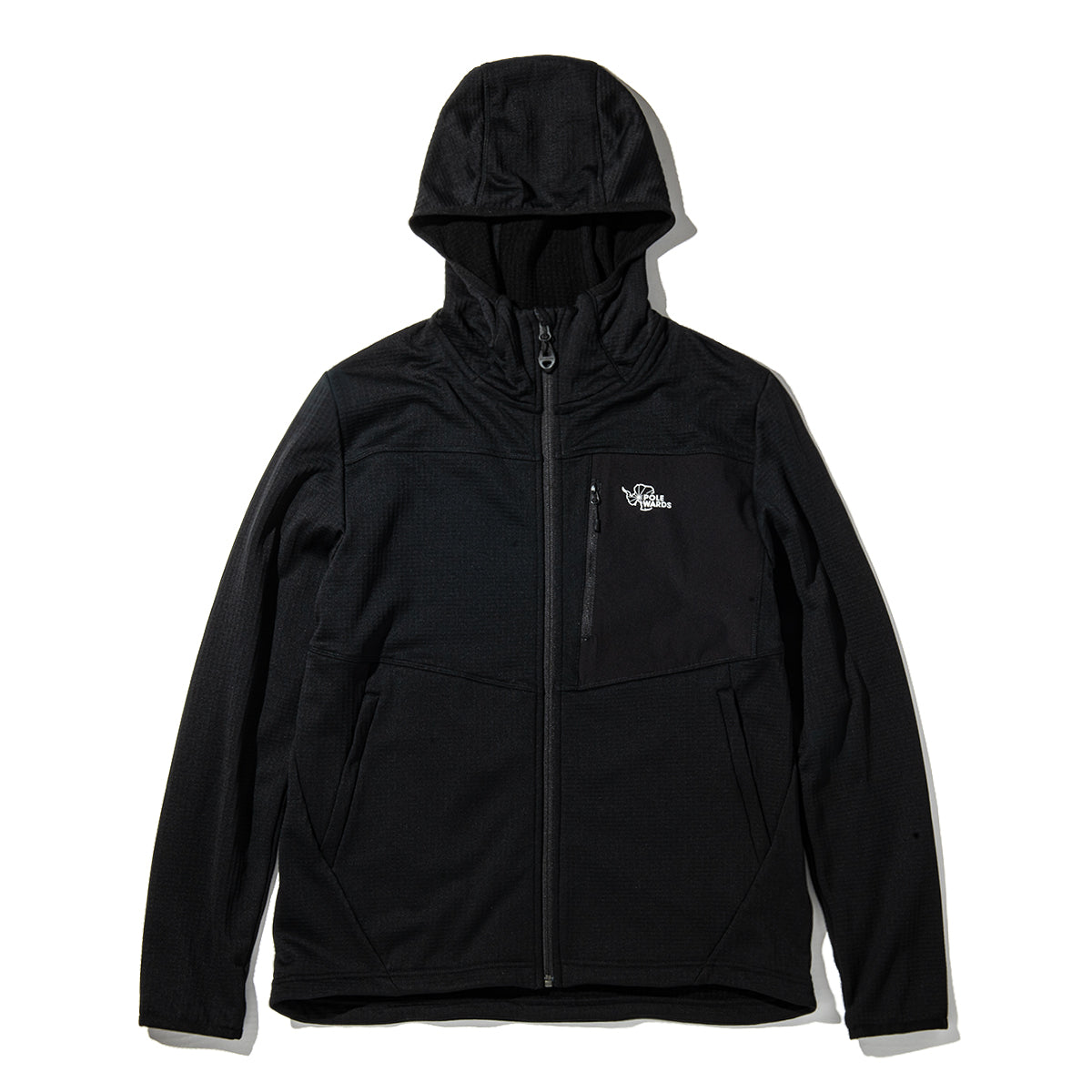 polewardsフュージョンドライpp パワーグリッドフーディー BLK