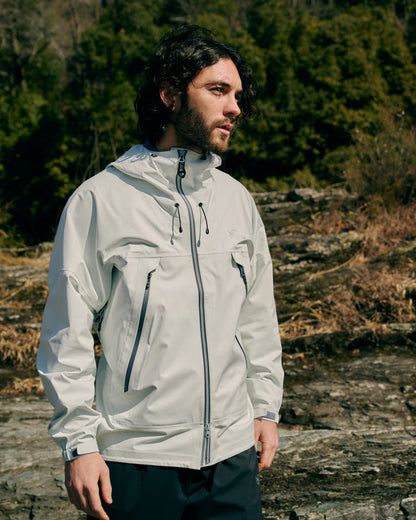 【MENS】DUAL FORCE STRETCH RAIN JACKET WHT