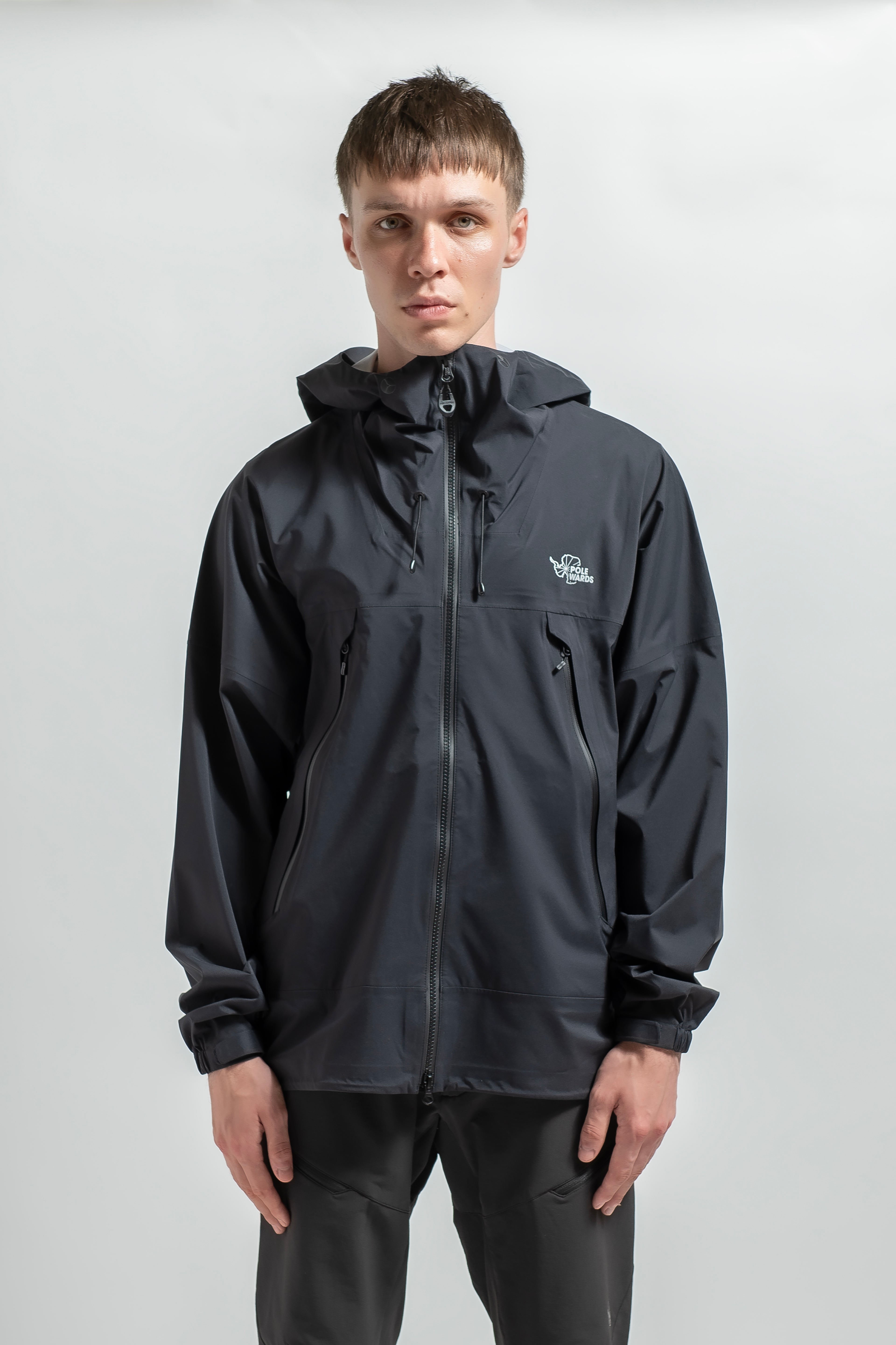 Dualforce stretch rain jacket blk 24SS - POLEWARDS online store