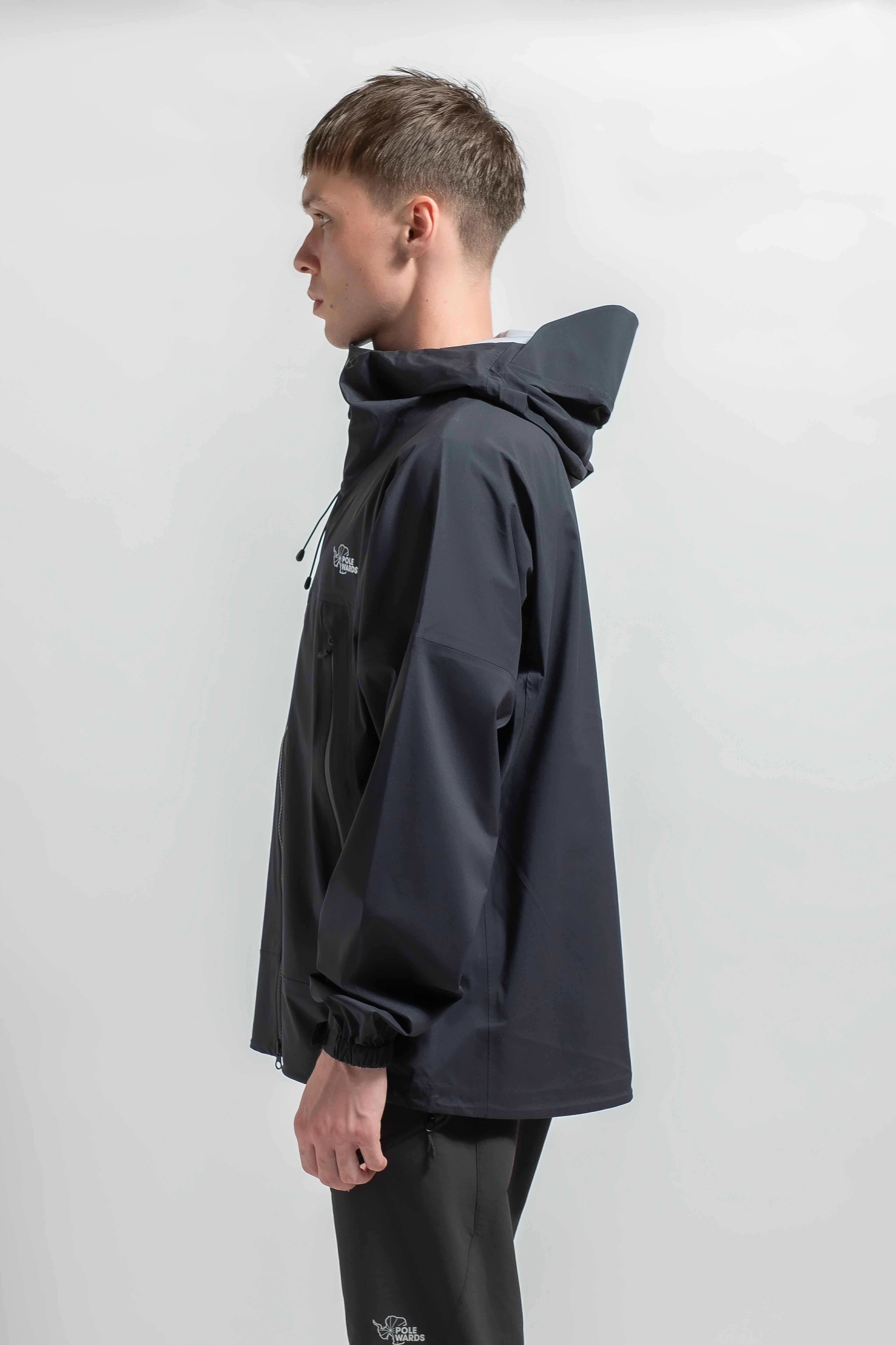 Dualforce stretch rain jacket blk 24SS - POLEWARDS online store